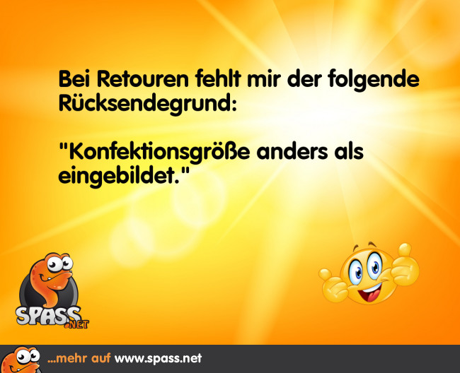 Rücksendegrund Lustige Bilder auf