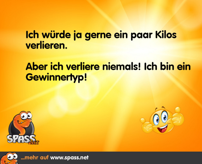 Ich verliere niemals! Lustige Bilder auf