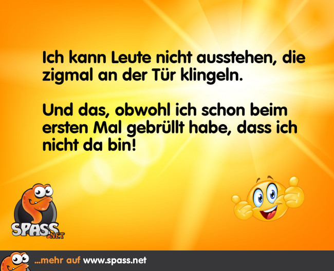 Ich bin nicht da!! Lustige Bilder auf