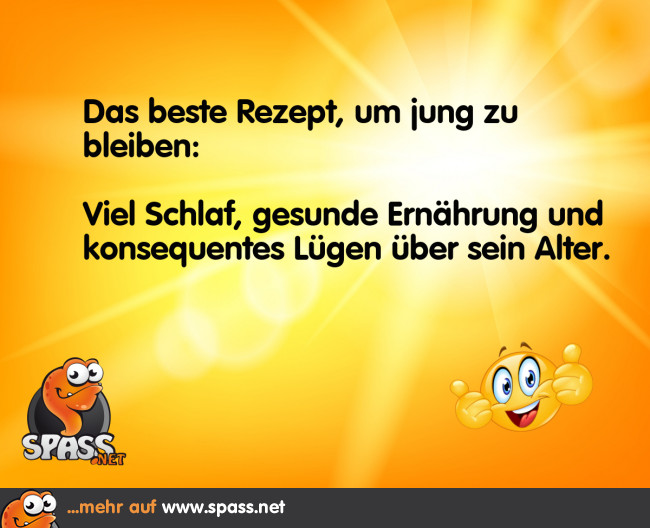 Ewig jung bleiben Lustige Bilder auf