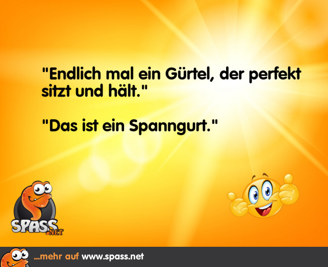 Der perfekte Gürtel Lustige Bilder auf