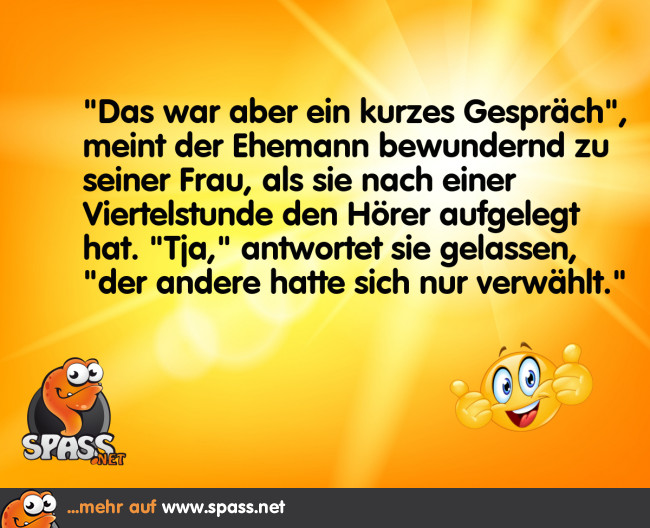 Ein kurzes Gespräch Lustige Bilder auf