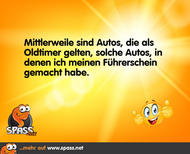 So wird man zum Oldtimer Lustige Bilder auf