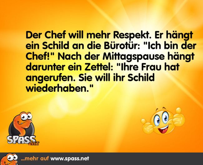 Ich bin der Chef! Lustige Bilder auf