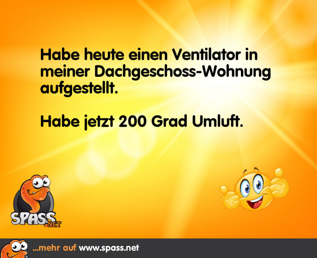 Dachgeschoss mit Umluft Lustige Bilder auf