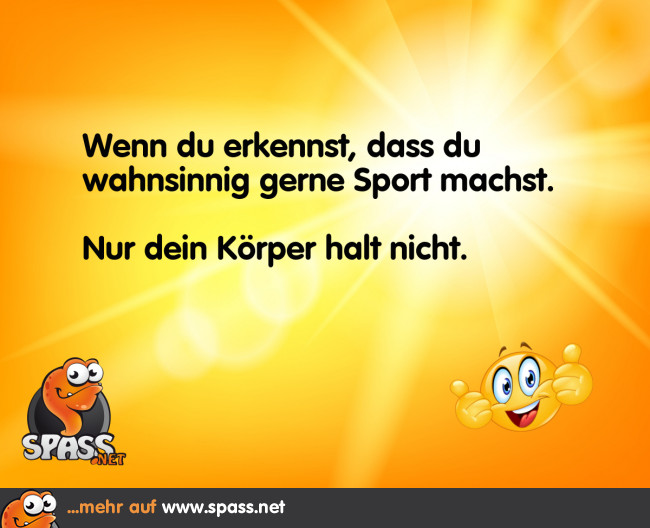 Der Geist ist willig… Lustige Bilder auf