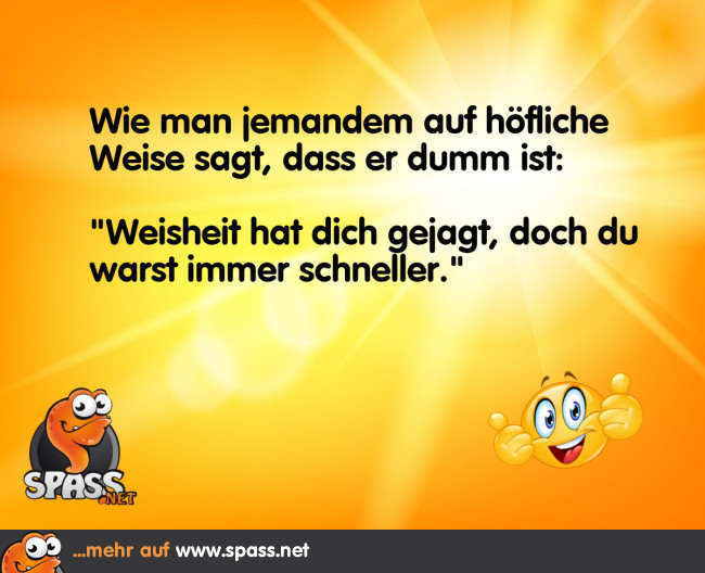 Zu schnell für die Weisheit Lustige Bilder auf