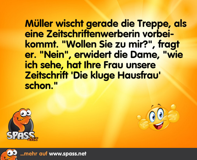 Die kluge Hausfrau Lustige Bilder auf
