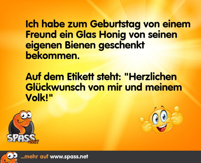 Wenn das Volk gratuliert… Lustige Bilder auf