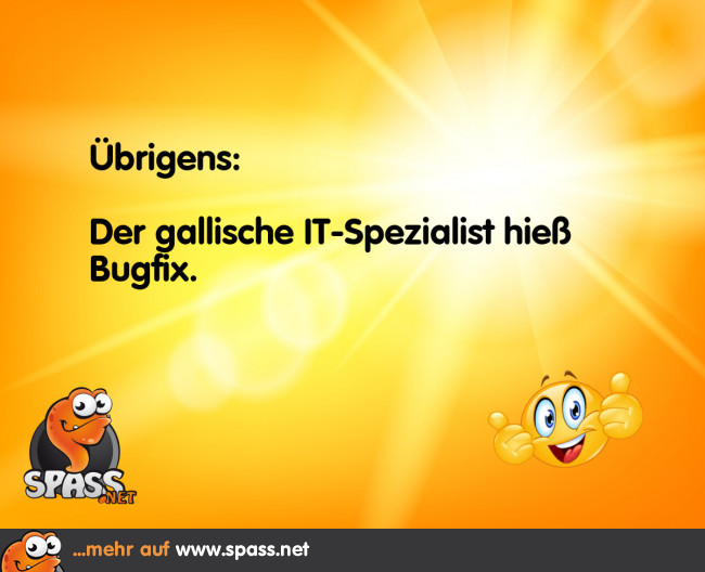 Gallischer ITFachmann Lustige Bilder auf