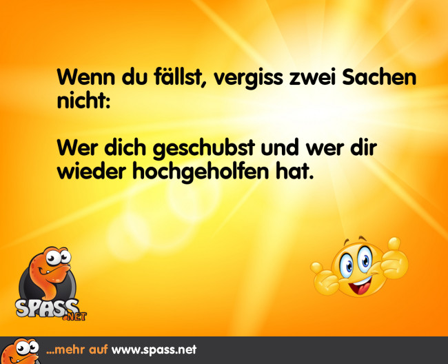 Denke immer daran Lustige Bilder auf
