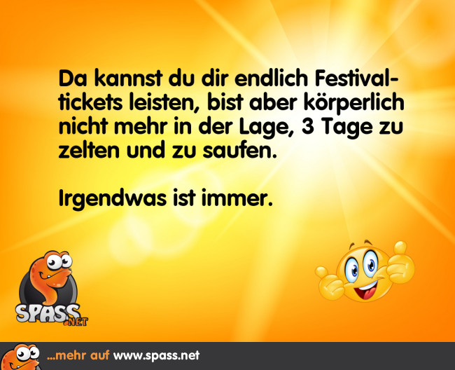 Das FestivalProblem Lustige Bilder auf