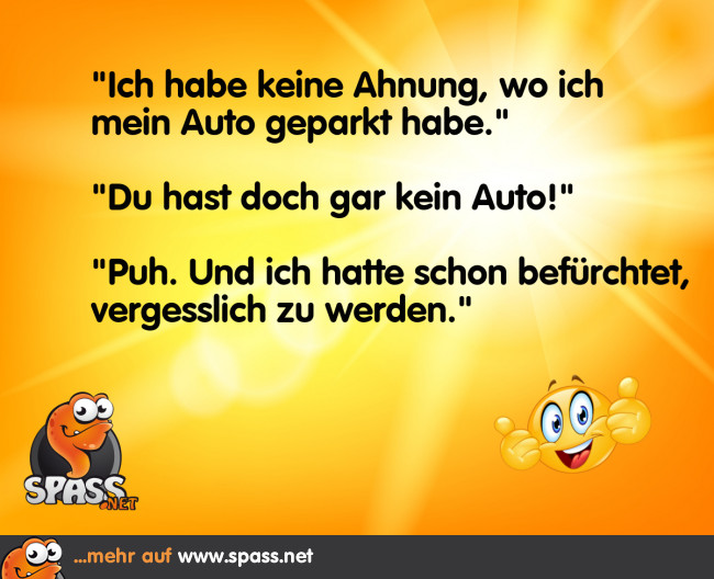 Nur ein bisschen vergesslich Lustige Bilder auf