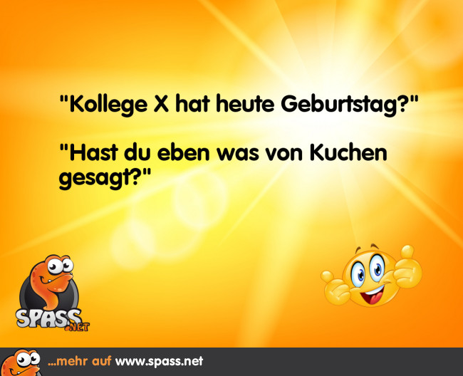 Geburtstag = Kuchen Lustige Bilder auf