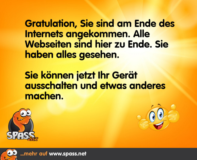 Das Ende des Lustige Bilder auf
