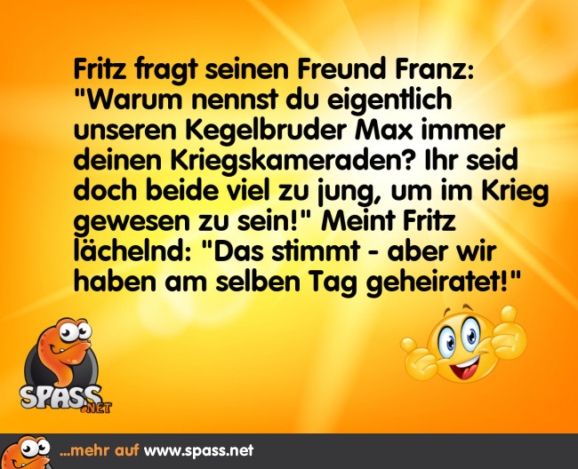 Gemeinsam in den Krieg gezogen Lustige Bilder auf
