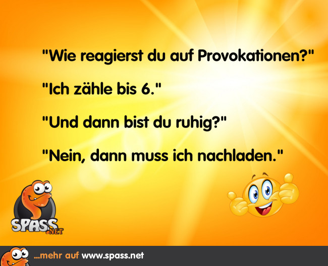 Nicht provozieren lassen… Lustige Bilder auf