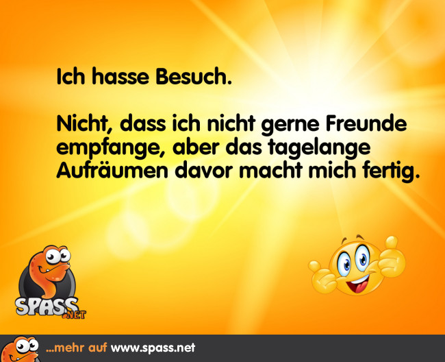 Ich Mag Keinen Besuch In Meiner Wohnung www.spass.net