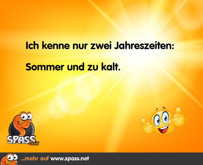 Die zwei Jahreszeiten Lustige Bilder auf