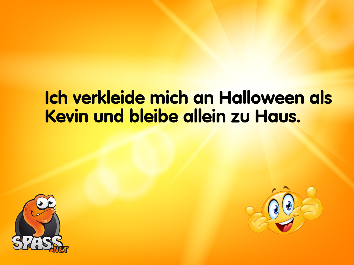 An Halloween allein zu Haus Lustige Bilder auf